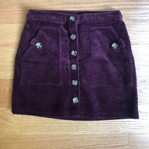 Corduroy Skirt
